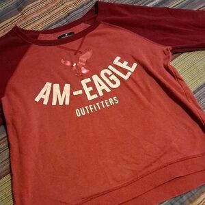 American Eagle Outfitters Rust Sweater